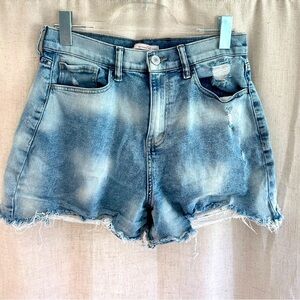Women’s High Rise Boyfriend Midi Jean Shorts